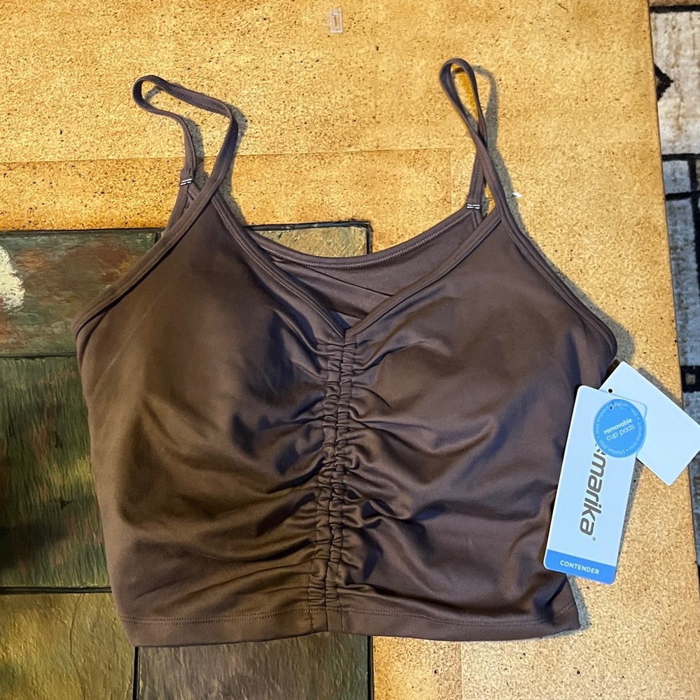 Maika Chocolate Ruched Camisole